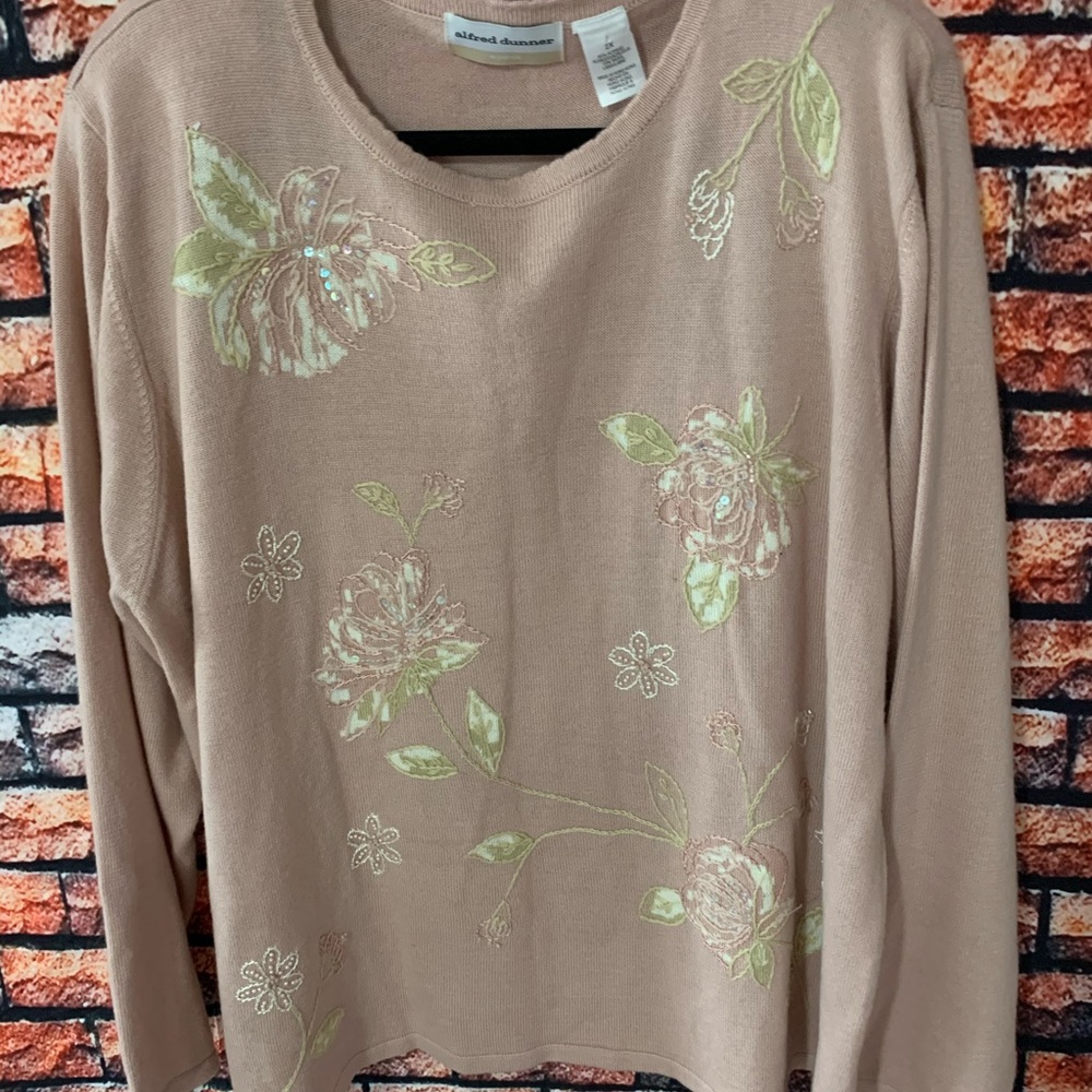 Alfred Dunner Pretty in Pink Sweater - Picture 7 of 8